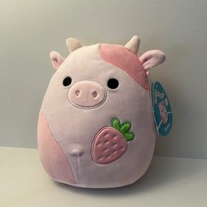 NWT OG Reshma the Pink Strawberry Cow Squishmallow